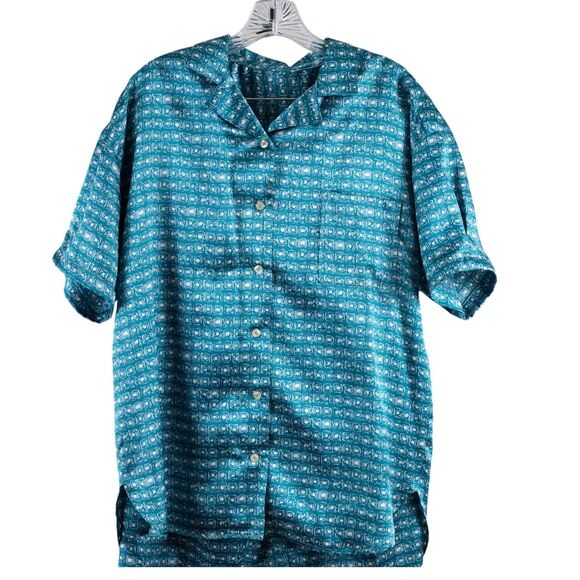 Vintage custom made green pajamas size M/L - Picture 1 of 8